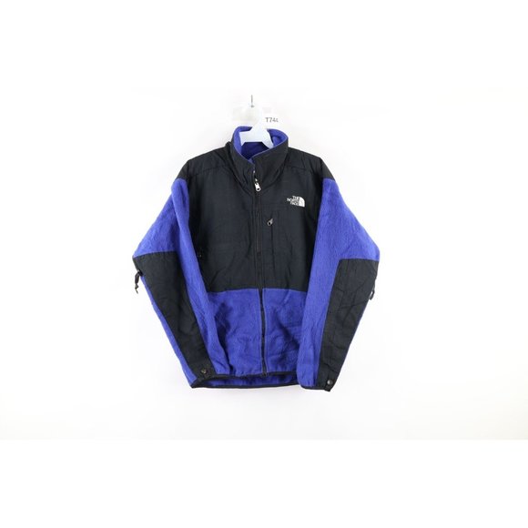 Vintage 90s The North Face Mens Small Spell Out Denali Fleece Jacket Blue USA - Picture 1 of 8